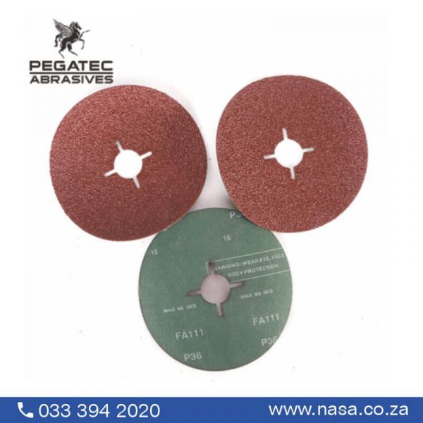 PEGATEC Fibre Disc Aluminium Oxide 115mm x 22mm 80 Grit