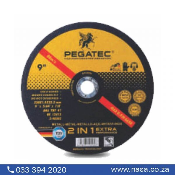 PEGATEC Cutting Disc 230 x 1.9 Steel + Inox