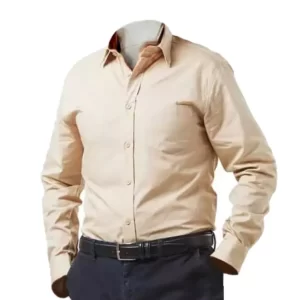 Dromex Button Down Long Sleeve Shirt Stone